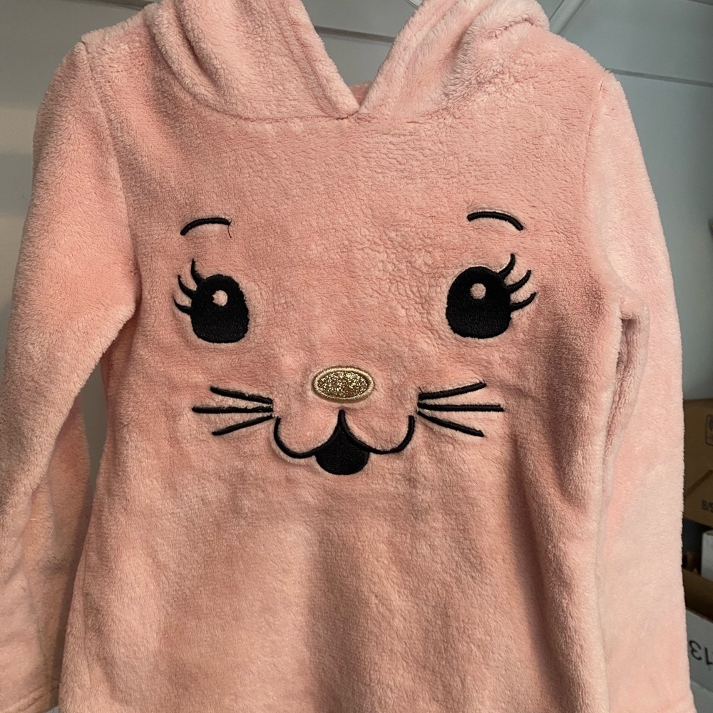 Isaac Mizrahi Pink Kids Hoodie with Animal Face